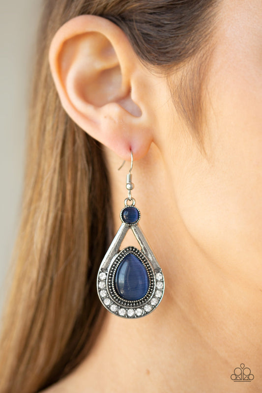 Paparazzi Pro Glow - Blue Earrings