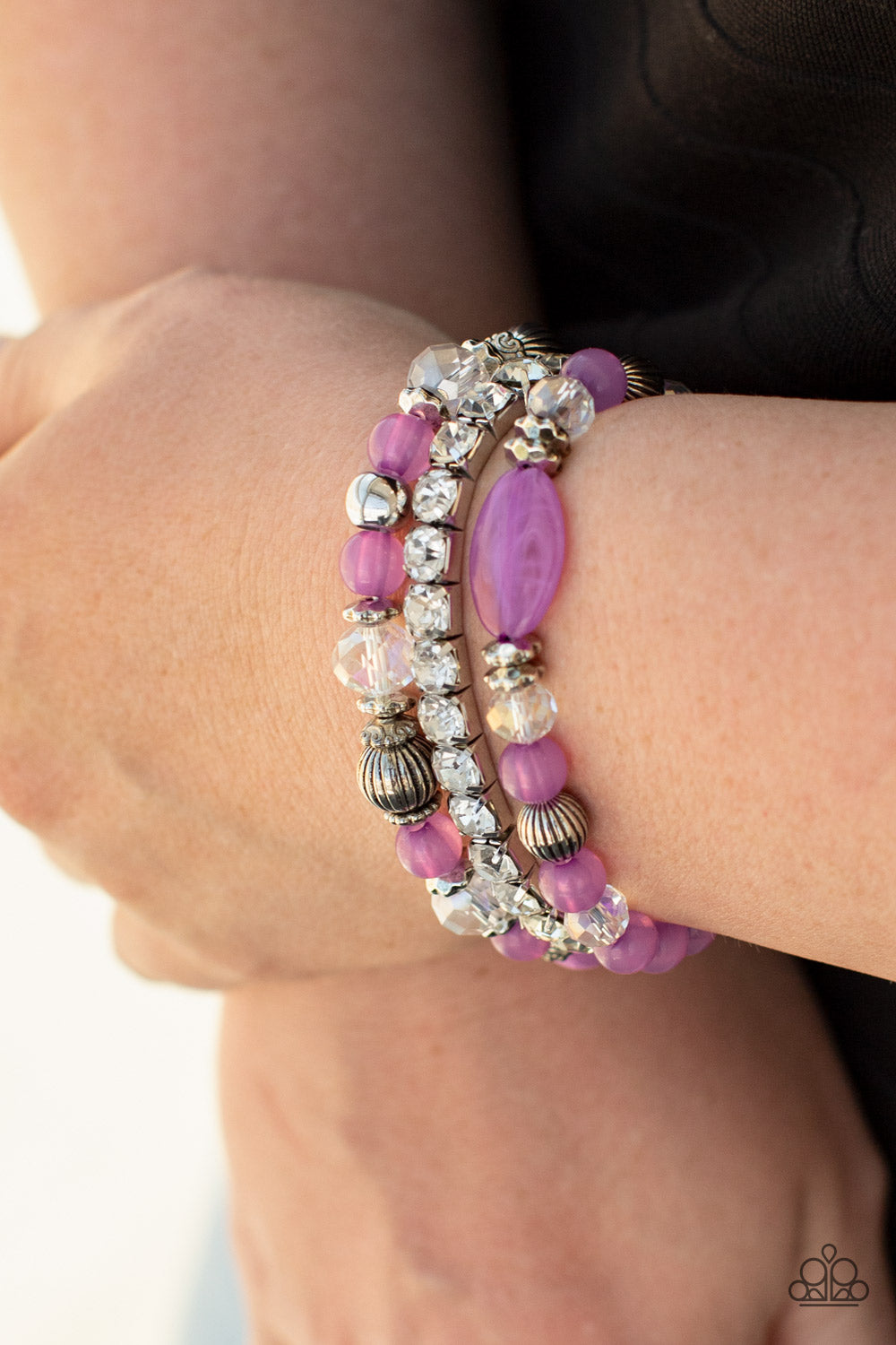 Paparazzi Ethereal Etiquette - Purple Bracelet