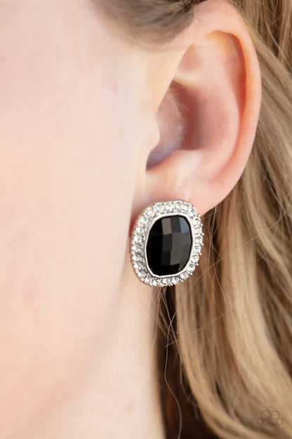 Paparazzi The Modern Monroe - Black Earrings