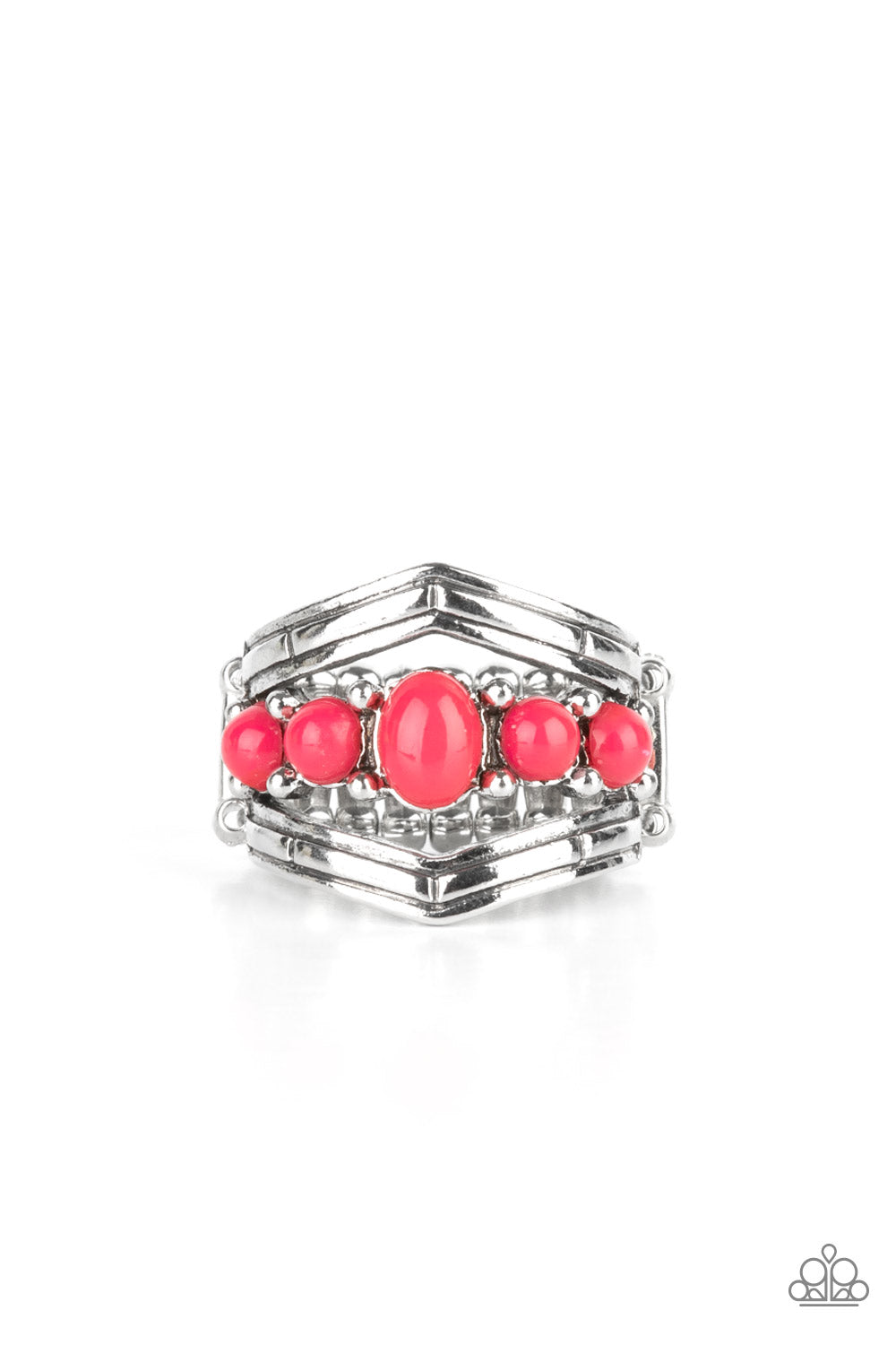 Paparazzi Show-Stopping Chevron - Pink Ring