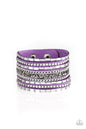 Paparazzi Rhinestone Rumble - Purple Bracelet