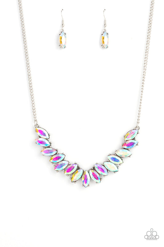 Paparazzi Galaxy Game Changer - Multi Iridescent Necklace