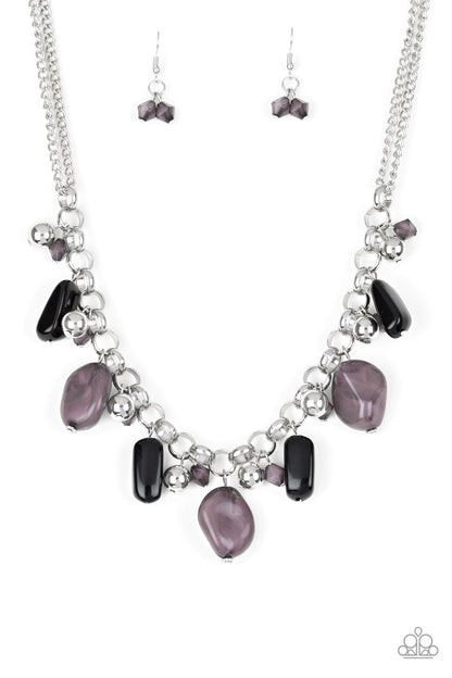 Paparazzi Grand Canyon Grotto - Black Necklace
