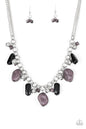 Paparazzi Grand Canyon Grotto - Black Necklace