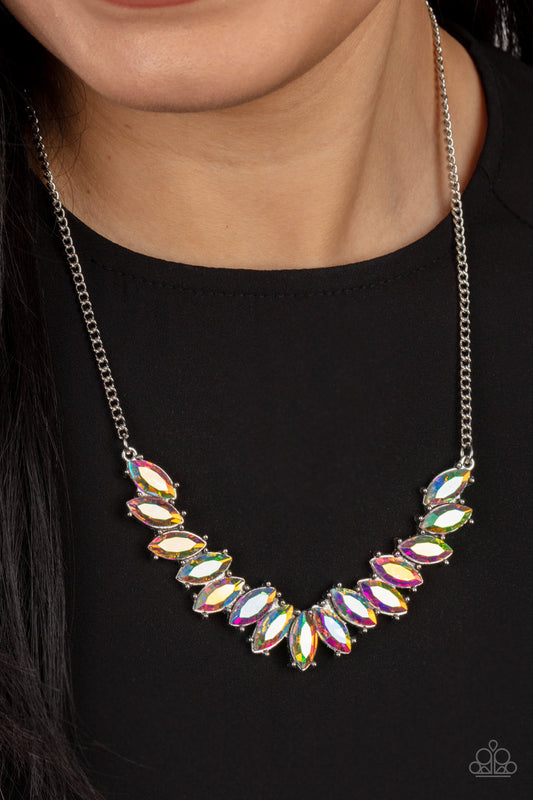 Paparazzi Galaxy Game Changer - Multi Iridescent Necklace