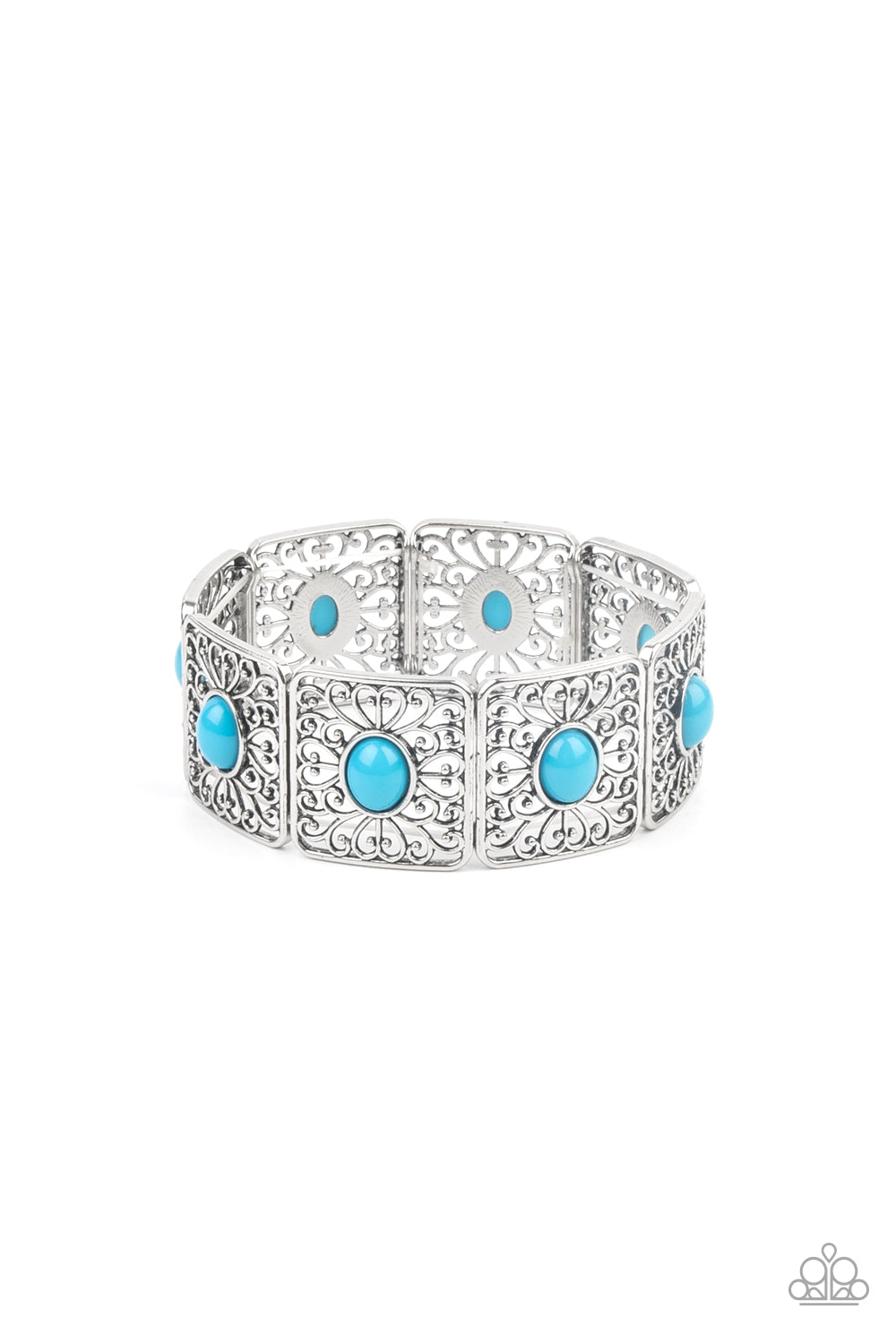 Paparazzi Cakewalk Dancing - Blue Bracelet