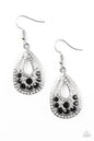Paparazzi Sparkling Stardom - Black Earrings