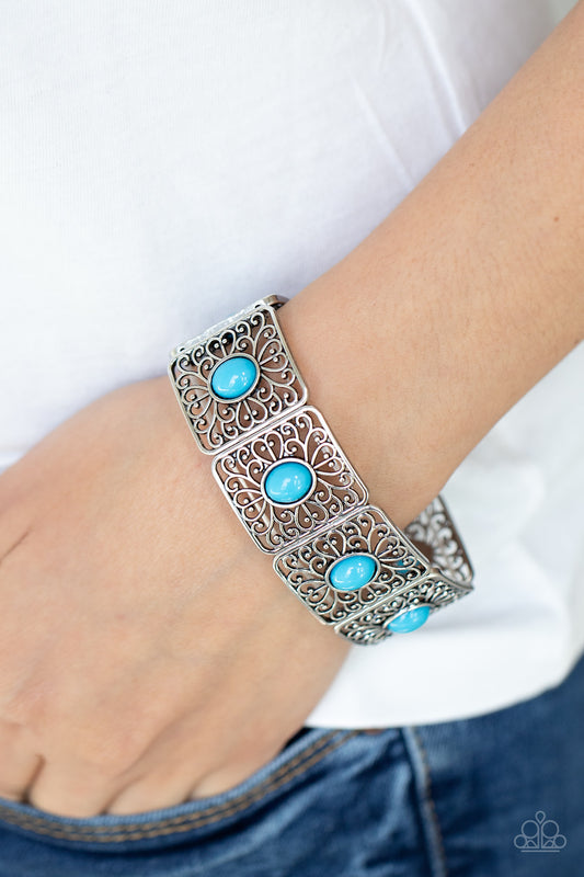 Paparazzi Cakewalk Dancing - Blue Bracelet