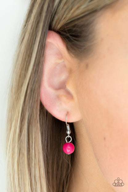 Paparazzi Inde-PENDANT Idol - Pink Necklace