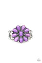 Paparazzi Stone Gardenia - Purple Ring