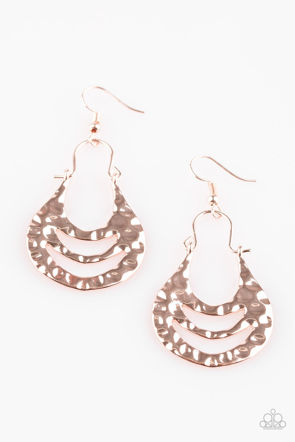 Paparazzi Hang ZEN! - Rose Gold Earrings