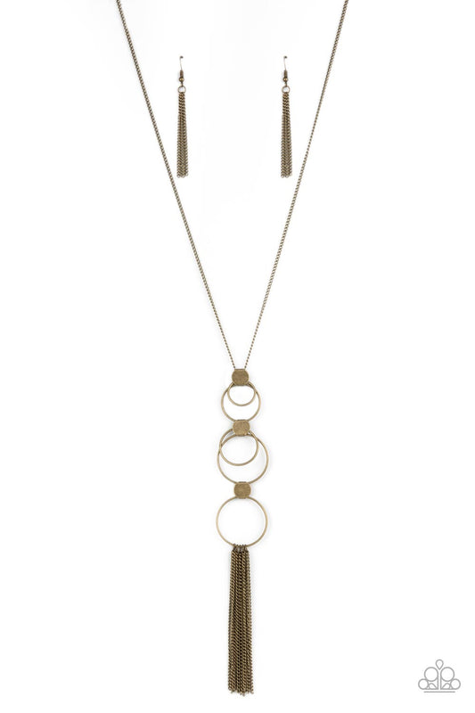 Paparazzi Join The Circle - Brass Necklace