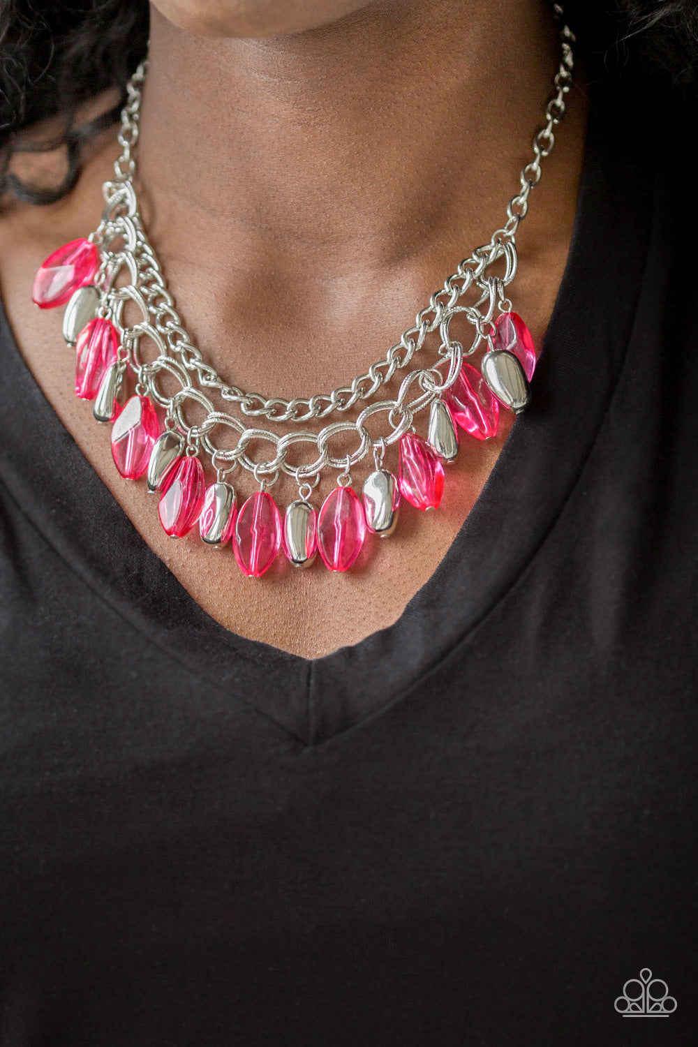 Paparazzi Spring Daydream - Pink Necklace