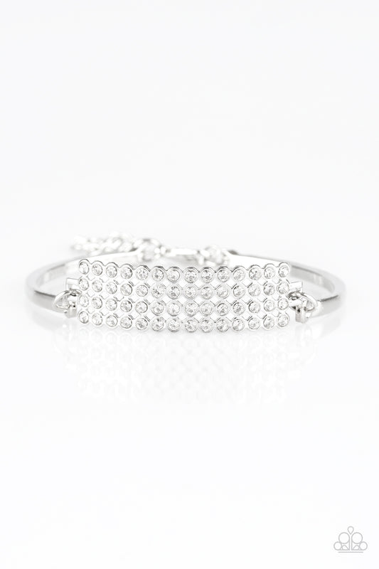 Paparazzi Top-Class Class - White Bracelet