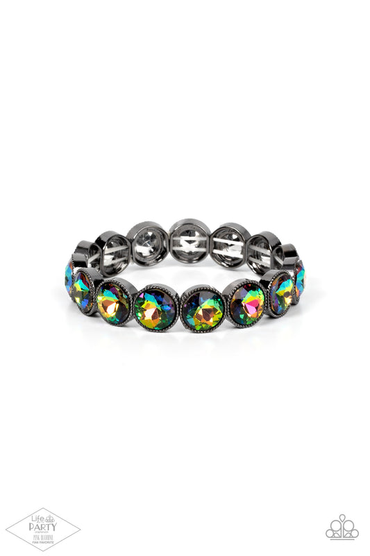 Paparazzi Number One Knockout - Multi Oil Spill Bracelet