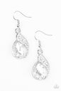Paparazzi Easy Elegance - White Earrings