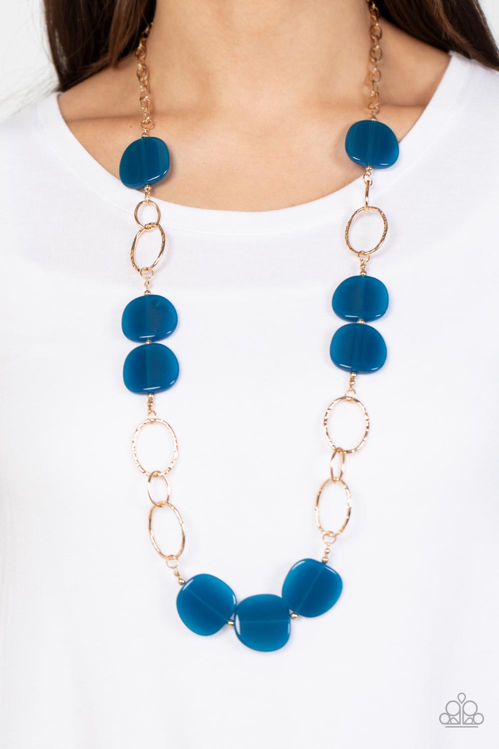 Paparazzi Posh Promenade - Blue Necklace