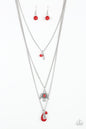 Paparazzi Soar With The Eagles - Red Necklace