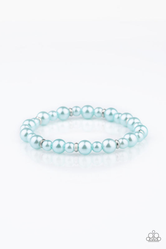 Paparazzi Powder And Pearls - Blue Bracelet