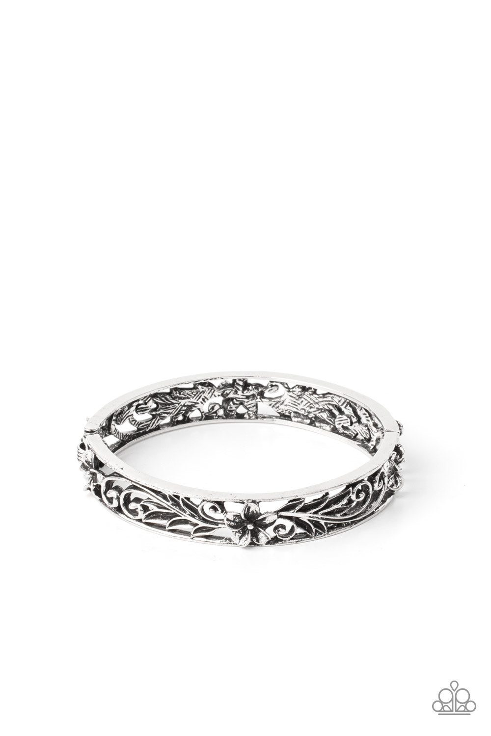 Paparazzi Hawaiian Essence - Silver Hinge Bracelet