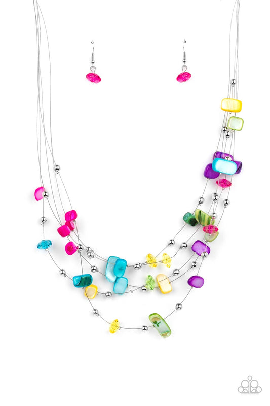 Paparazzi Prismatic Pebbles - Multi Necklace