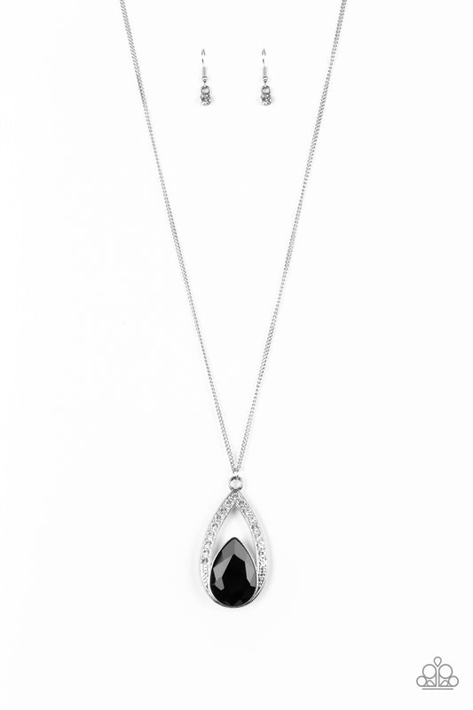 Paparazzi Notorious Noble - Black Necklace