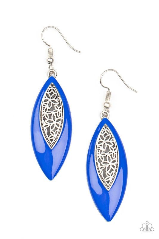 Paparazzi Venetian Vanity - Blue Earrings