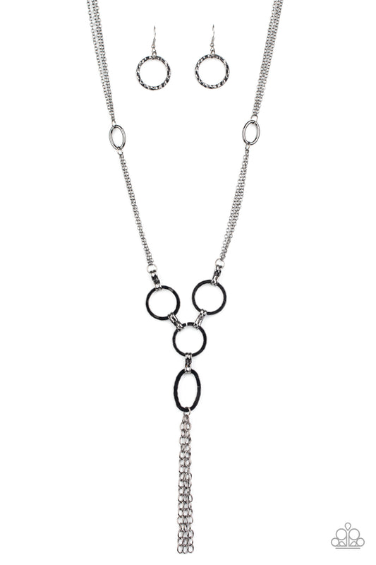 Paparazzi Metro Mechanics - Black Necklace