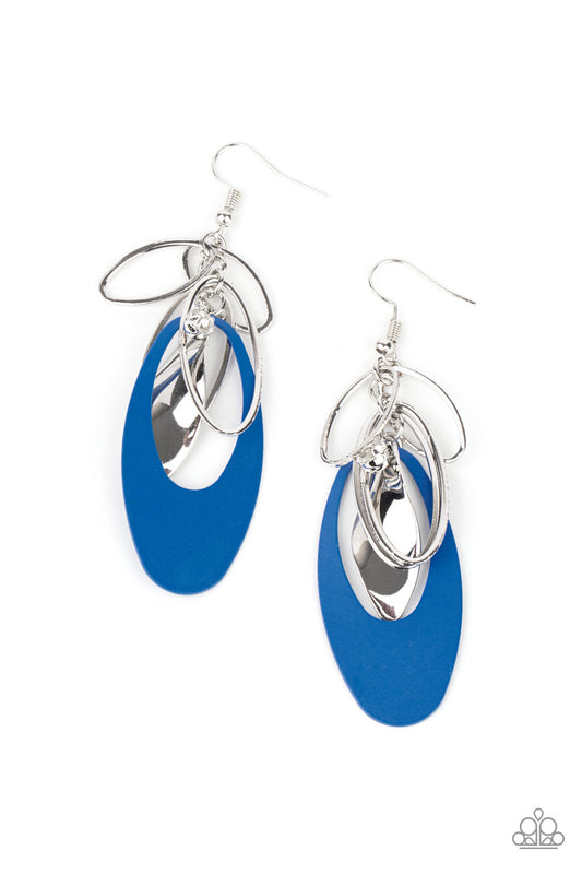 Paparazzi Ambitious Allure - Blue Earrings