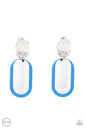 Paparazzi Melrose Mystery - Blue Clip On Earrings