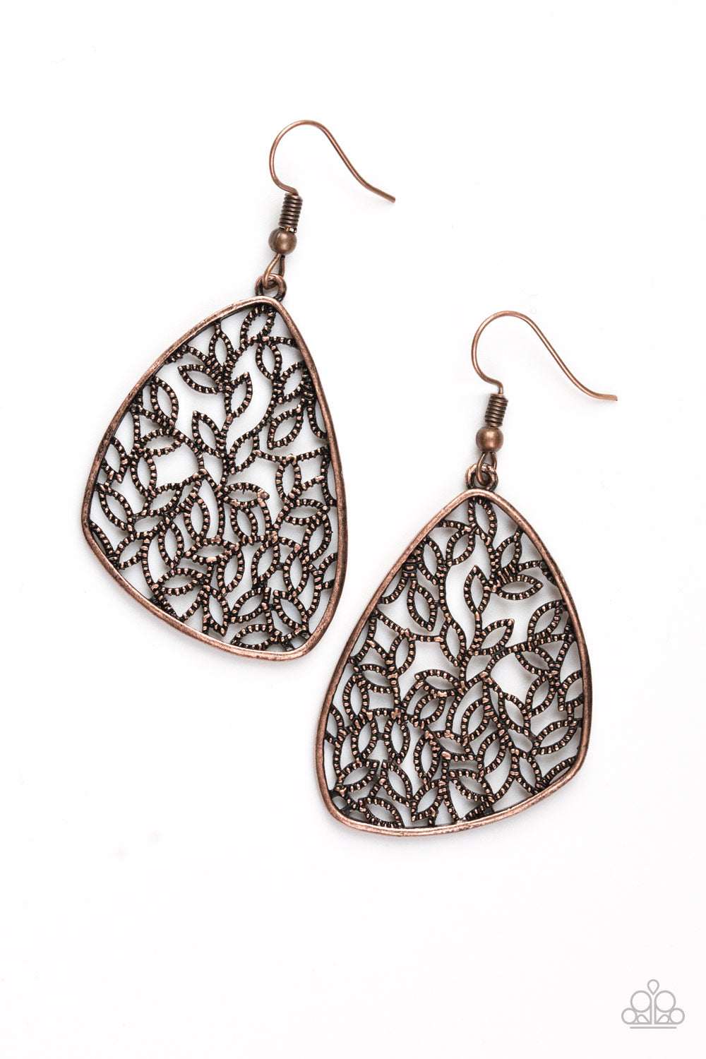 Paparazzi Time To LEAF - Copper Earrings