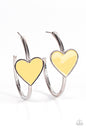 Paparazzi Kiss Up - Yellow Earrings