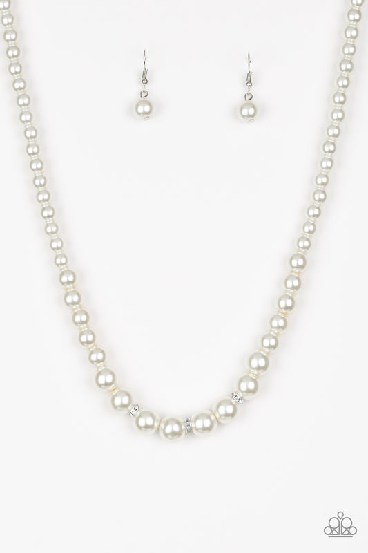 Paparazzi Royal Romance - White Necklace