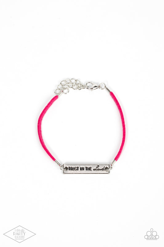 Paparazzi Have Faith - Pink Bracelet