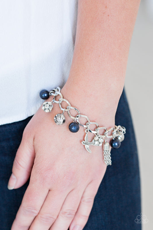 Paparazzi Lady Love Dove - Blue Bracelet