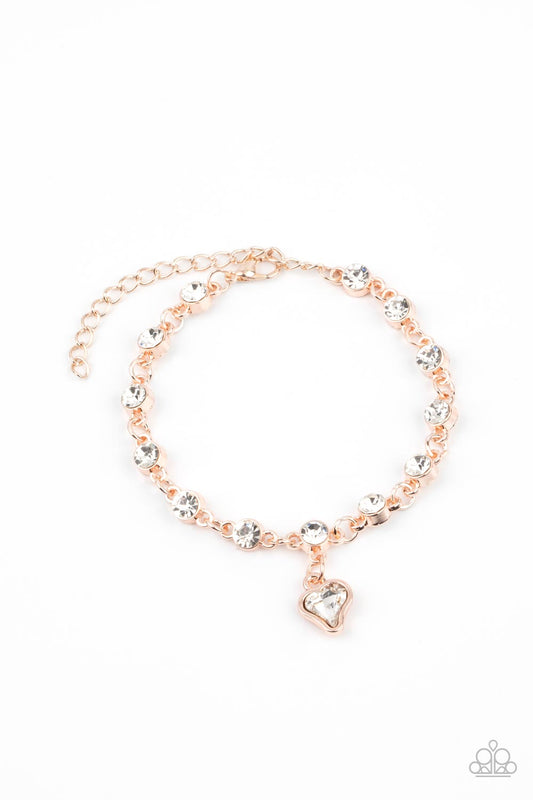 Paparazzi Sweet Sixteen - Rose Gold Bracelet