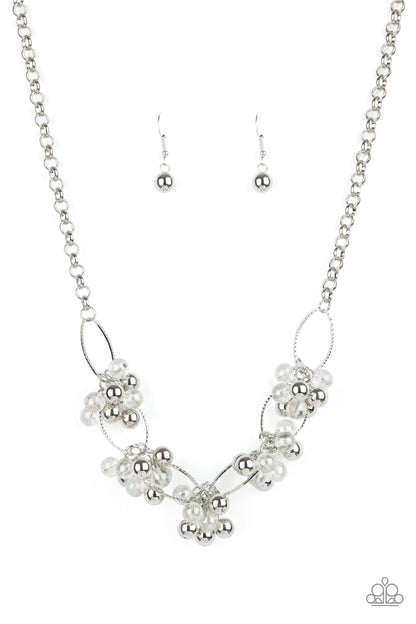 Paparazzi Effervescent Ensemble - Multi Iridescent Necklace - Life Of The Party - July 2021