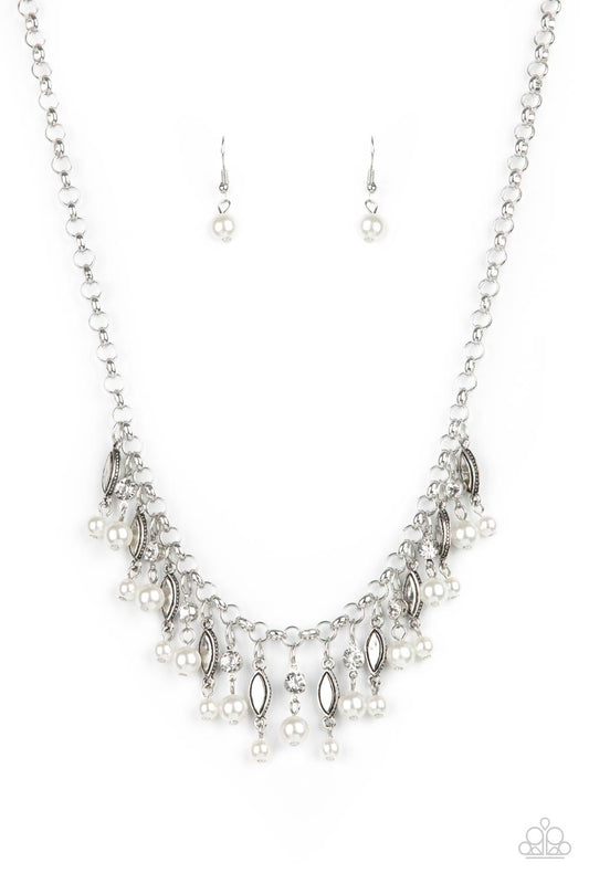 Paparazzi Cosmopolitan Couture - White Necklace