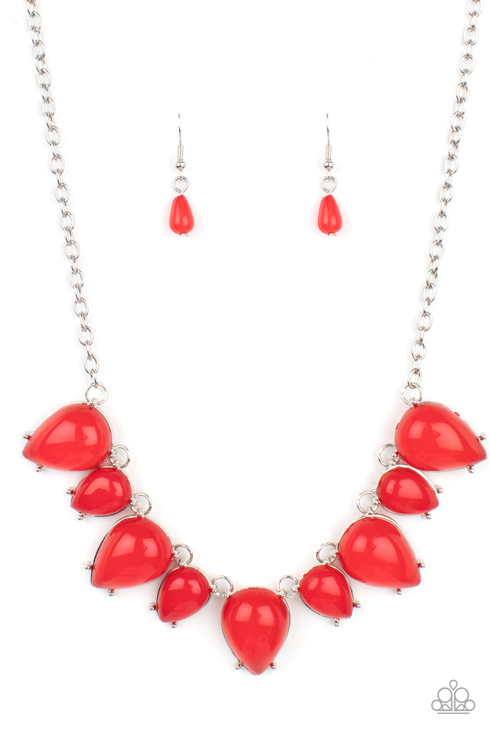 Paparazzi Pampered Poolside - Red Necklace