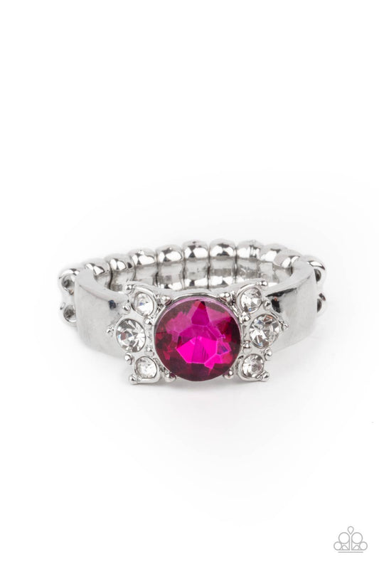 Paparazzi ROYAL Till The End - Pink Ring