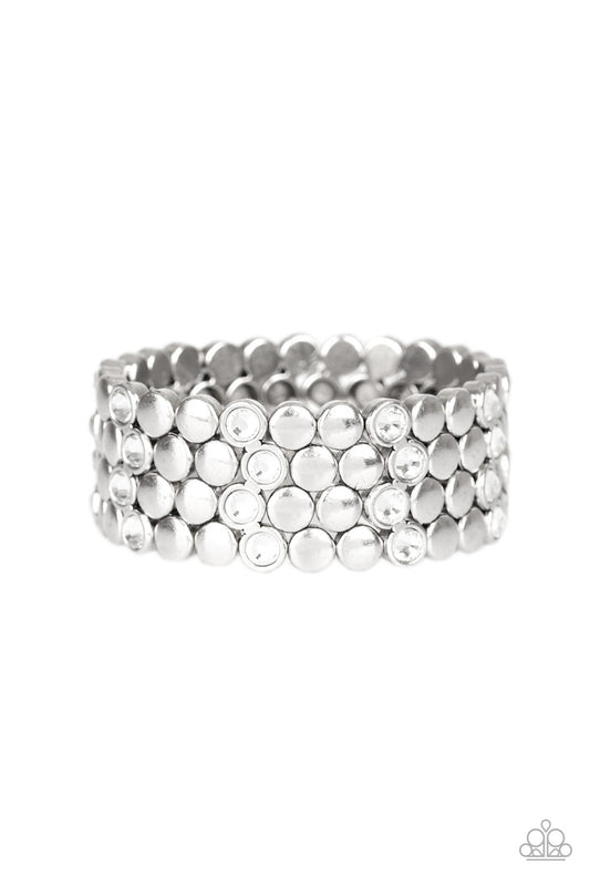 Paparazzi Scattered Starlight - White Bracelet