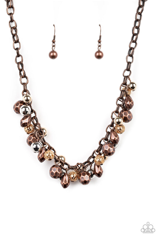 Paparazzi Building My Brand - Multi Copper Necklace