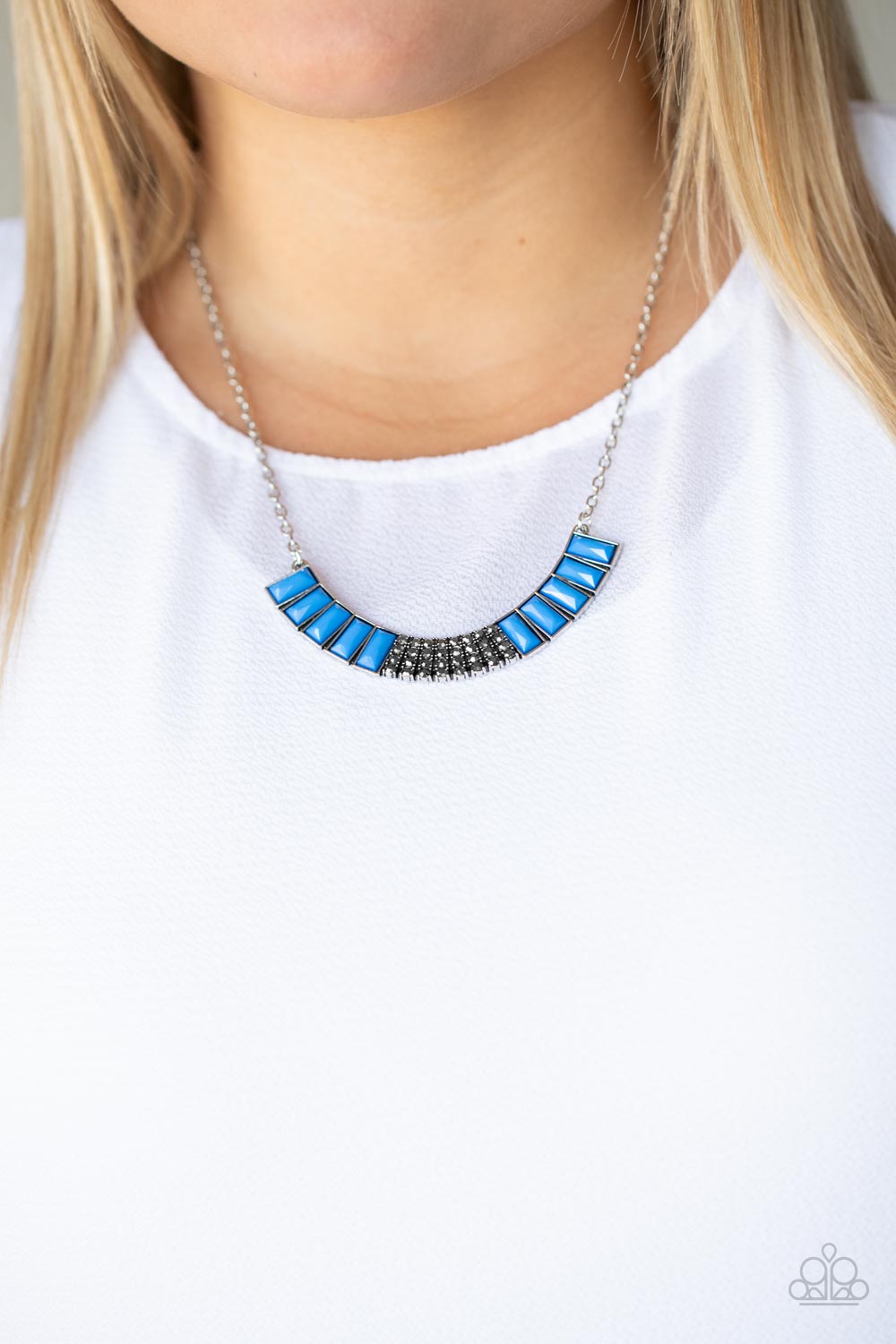 Paparazzi Coup De MANE - Blue Necklace