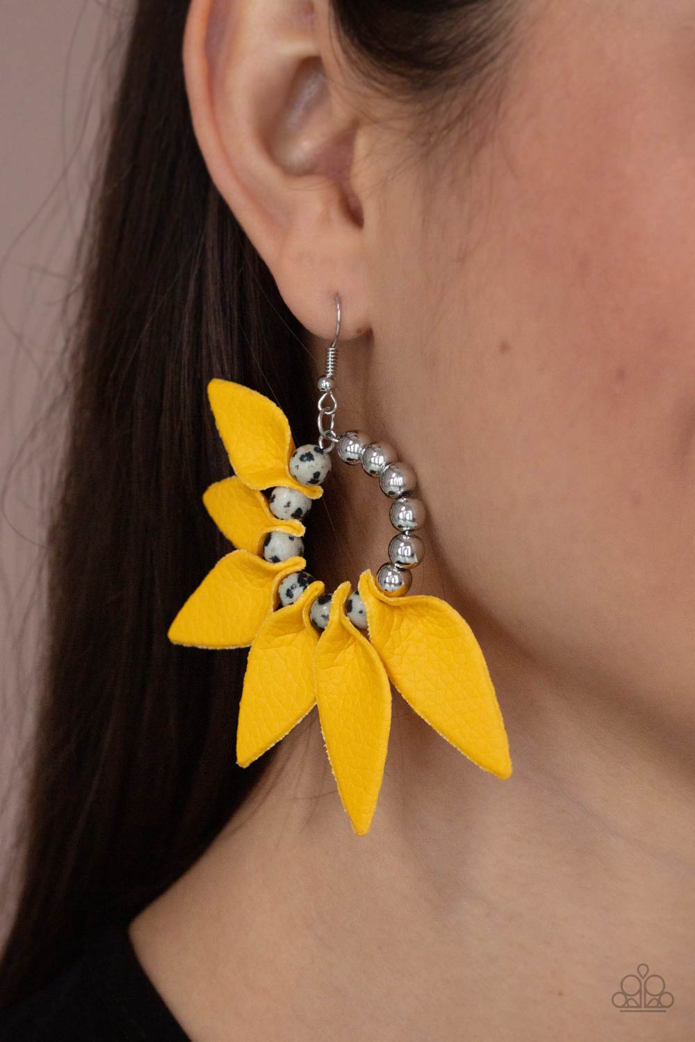Paparazzi Flower Child Fever - Yellow Earrings