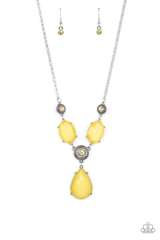 Paparazzi Heirloom Hideaway - Yellow Necklace