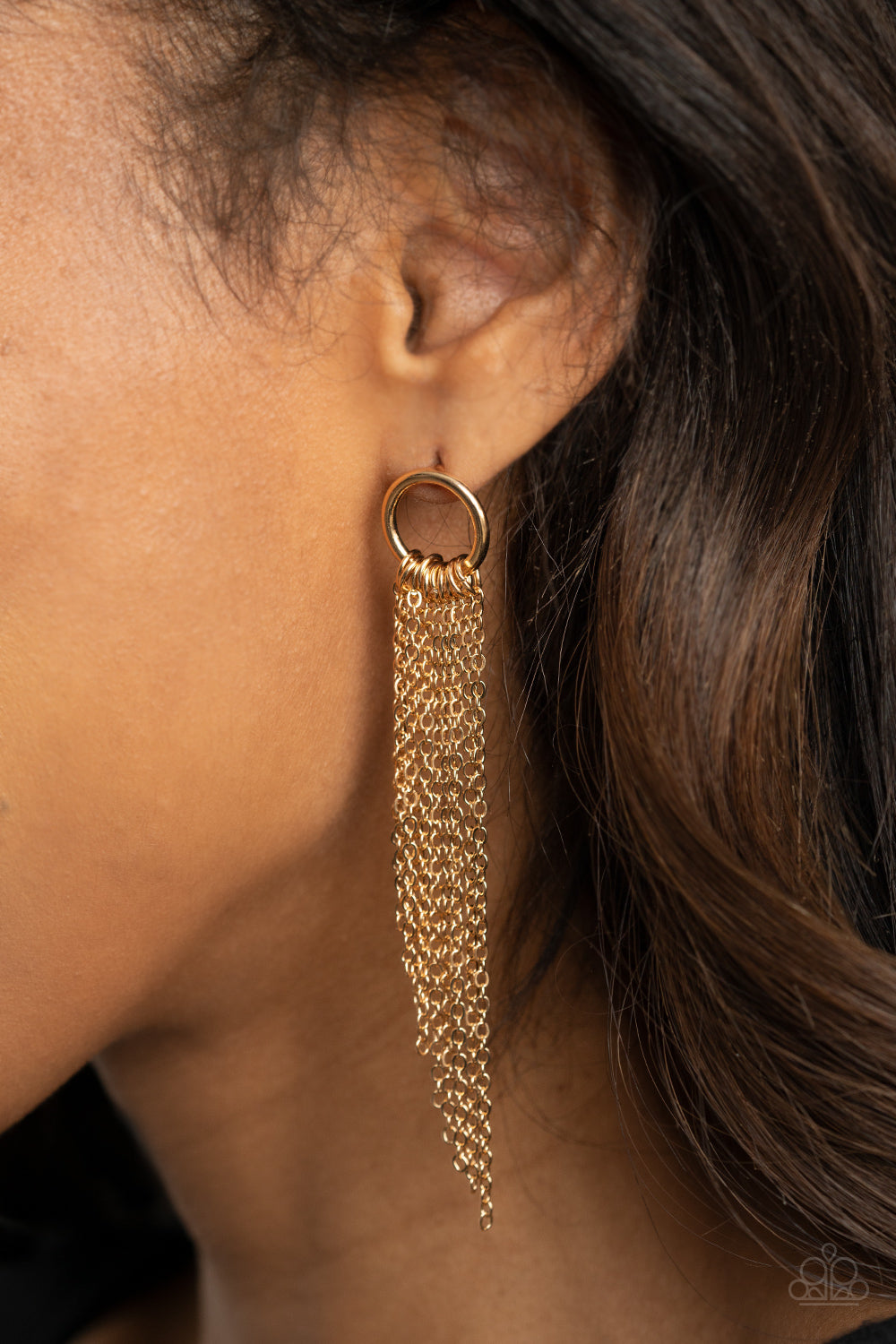 Paparazzi Divinely Dripping - Gold Earrings