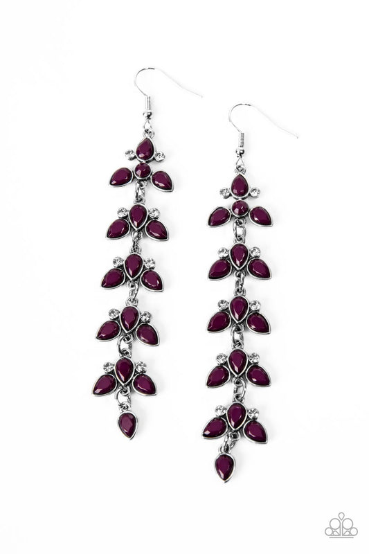 Paparazzi Fanciful Foliage - Purple Earrings