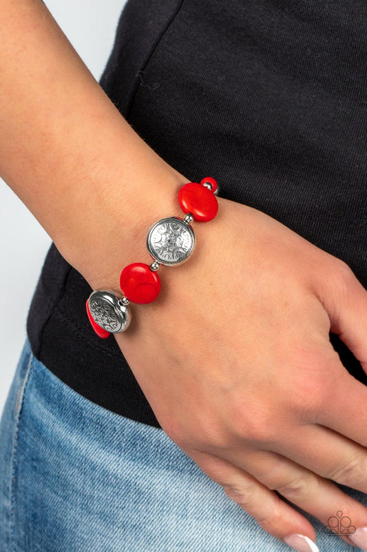 Paparazzi Oasis Orchard - Red Bracelet