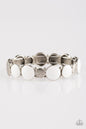 Paparazzi Bubbly Blast - White Bracelet