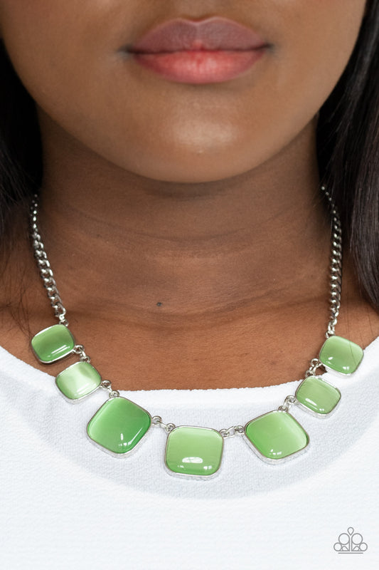 Paparazzi Aura Allure - Green Necklace